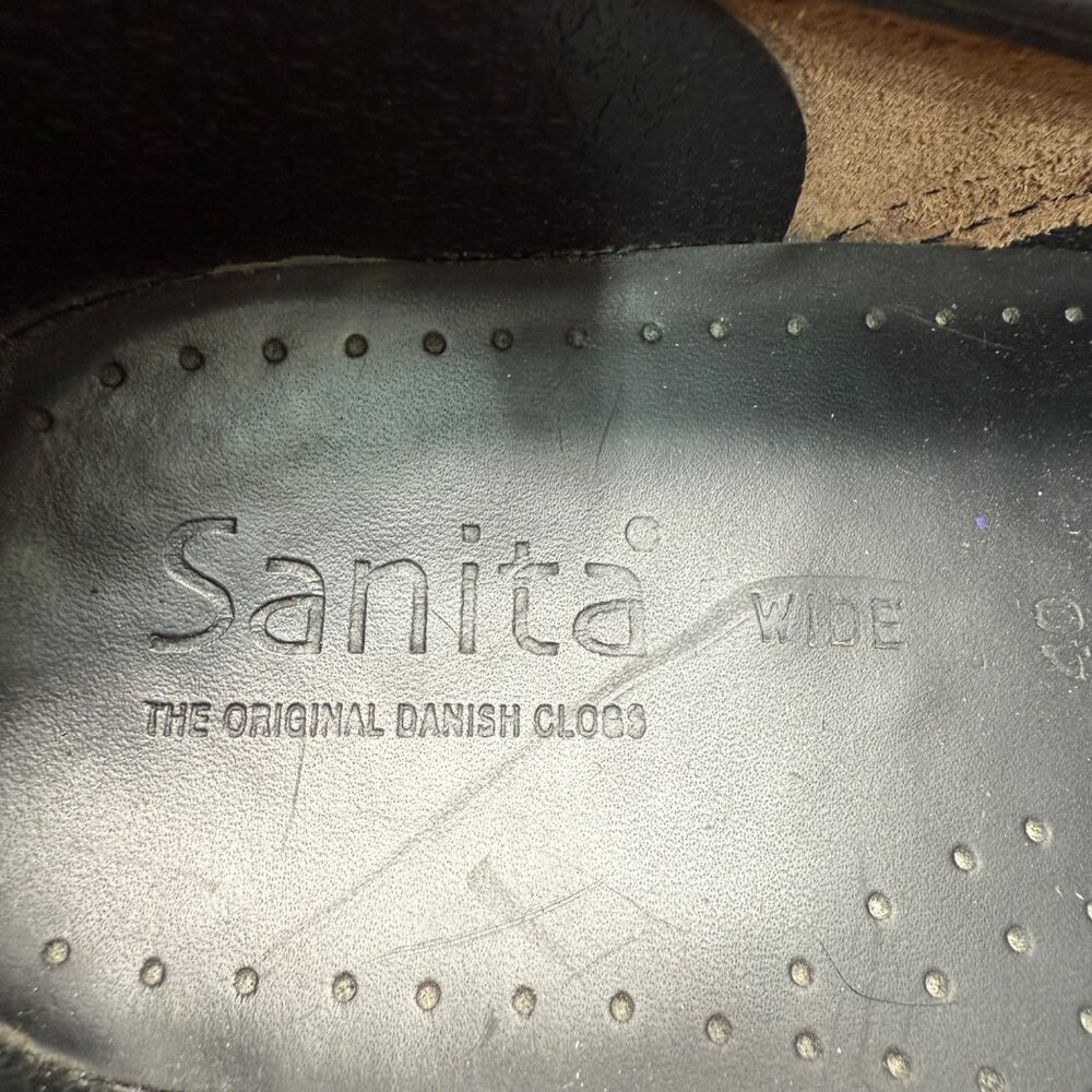 Sanita Original Danish Clogs Womens Size 40 Wide Brown Leather - Picture 7 of 9